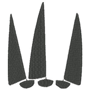 Chefs Short Sleeve Tunic with 80mm Sails Embroidery Design