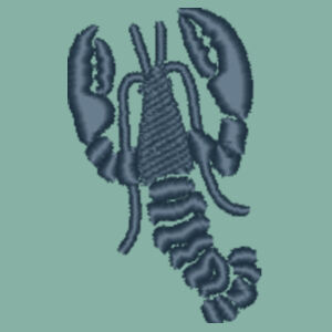 Vintage Low Profile Cap with Lobster Embroidered Navy Logo Design