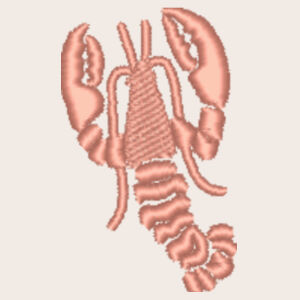 Kids Sweatshirt with Lobster Embroidery (Pink Thread 40mm) Design