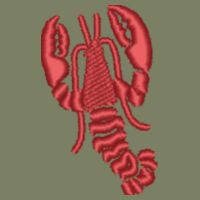 Housekeeping T Shirt with 50mm Lobster Embroidery Design