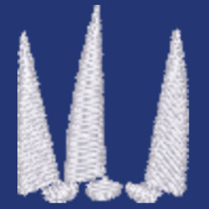 Polo Shirt - 100% Organic Cotton with 25mm Embroidered Sails Logo Design