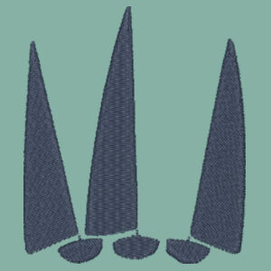 Vintage Low Profile Cap - Sage Green - 50mm Sails Embroidered Logo   Design