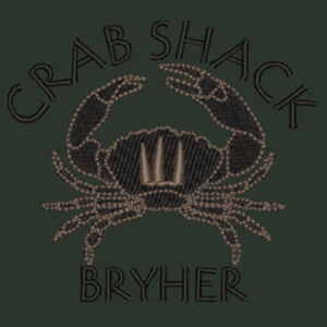 Oxford Bib Apron with Crab Shack logo Design