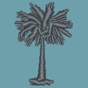 Kids Crew Sweatshirt with the 35mm Palm Tree Embroidery Design