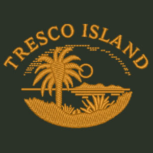 Organic Cord Baseball Cap with Tresco Embroidery  Design