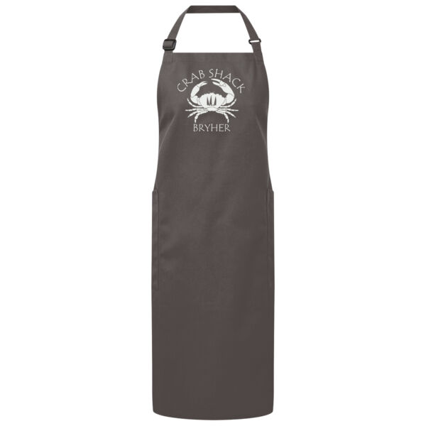 Crab Shack Apron in Dark Grey Thumbnail