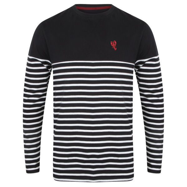 Breton Long Sleeve T Shirt with Lobster Embroidery Thumbnail