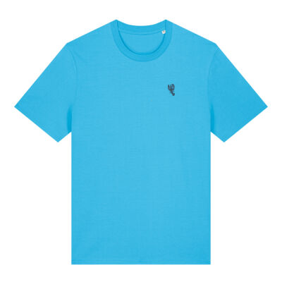 Unisex T Shirt with 40mm Lobster Embroidery (Navy Thread)  Thumbnail