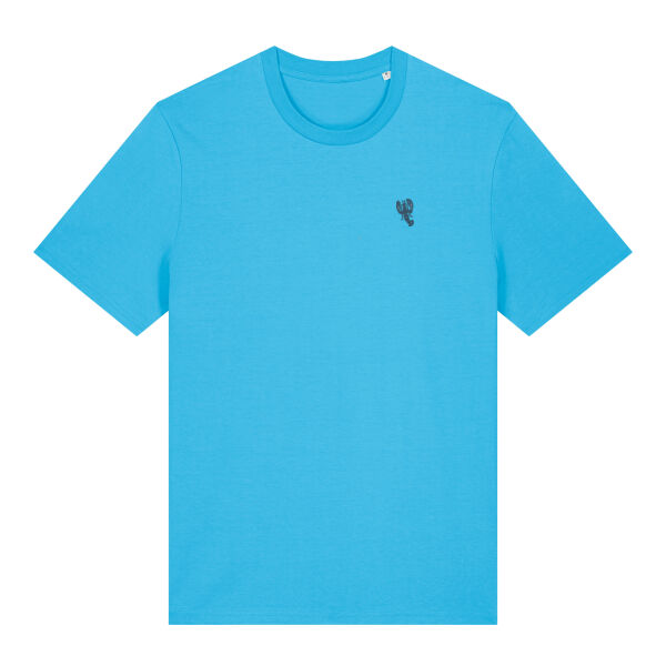 Unisex T Shirt with 40mm Lobster Embroidery (Navy Thread)  Thumbnail