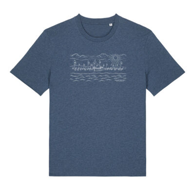 Unisex T Shirt with Low Tide Print Thumbnail