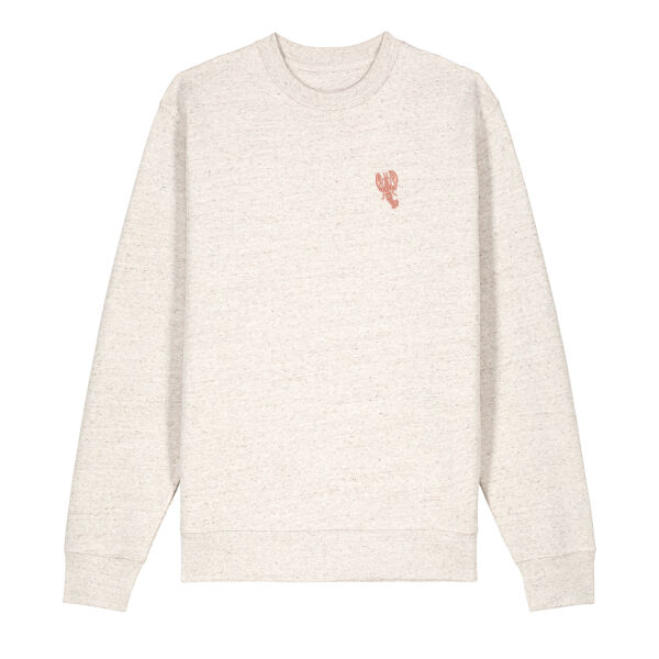 Kids Sweatshirt with Lobster Embroidery (Pink Thread 40mm) Thumbnail