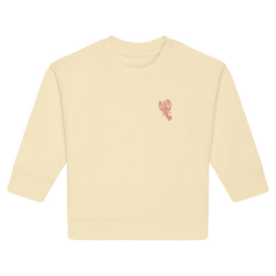 Babies Sweatshirt with Lobster Embroidery (Pink Thread 40mm) Thumbnail