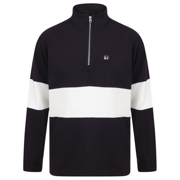 Hell Bay Panelled ¼ Zip with 25mm Sails Embroidery Thumbnail