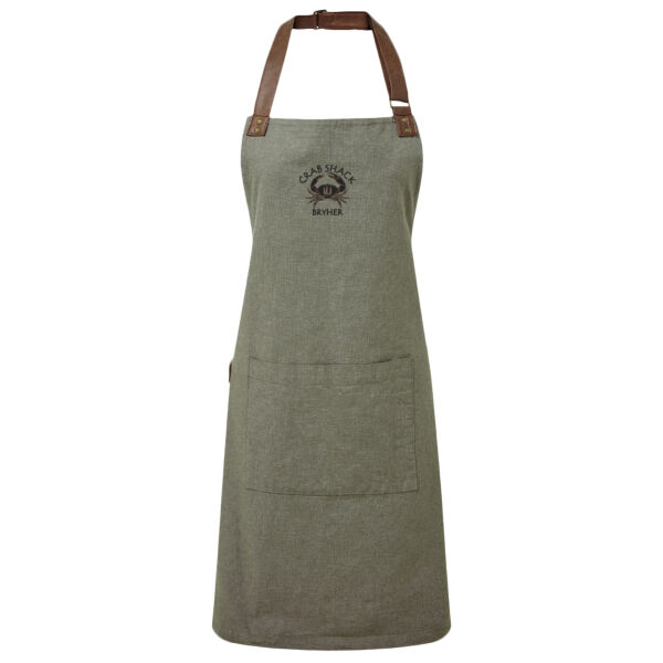 Oxford Bib Apron with Crab Shack logo Thumbnail