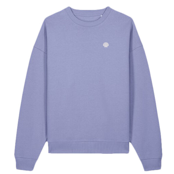 Crew Sweatshirt with the 30mm Scallop Embroidery Thumbnail