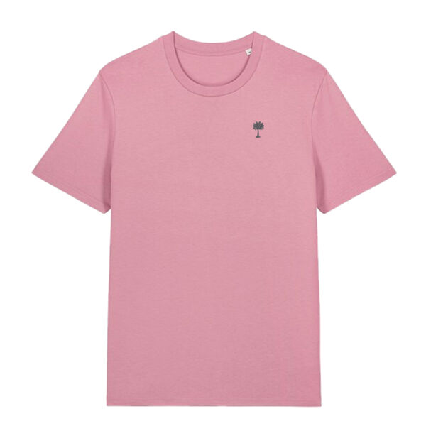 Unisex T Shirt with 35mm Palm Tree Embroidery  Thumbnail