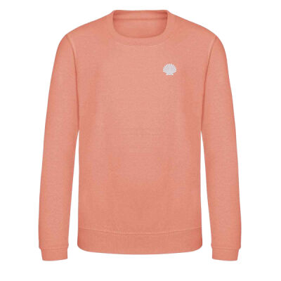 Kids Crew Sweatshirt with the 30mm Scallop Embroidery Thumbnail