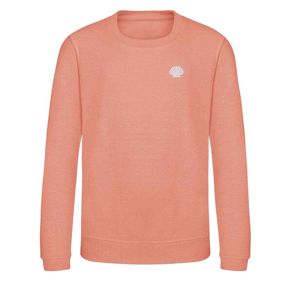 Kids Crew Sweatshirt with the 30mm Scallop Embroidery Thumbnail