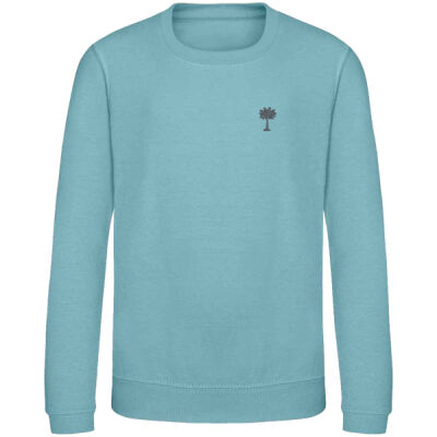 Kids Crew Sweatshirt with the 35mm Palm Tree Embroidery Thumbnail