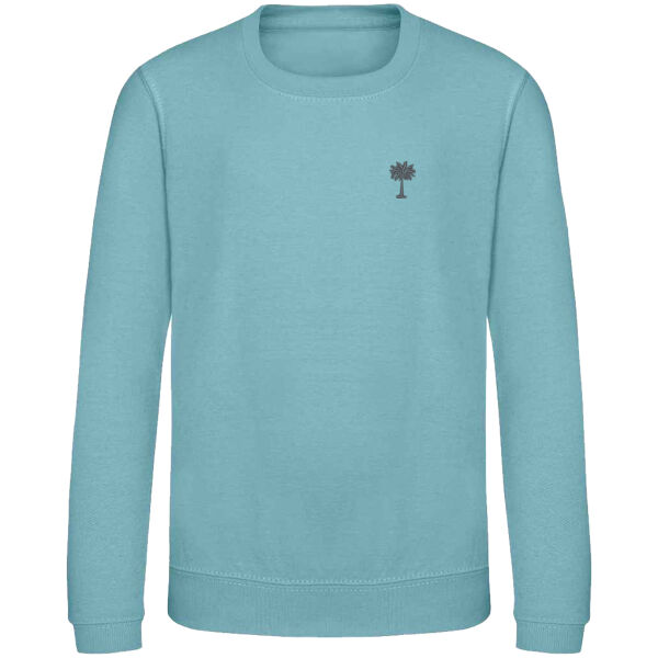 Kids Crew Sweatshirt with the 35mm Palm Tree Embroidery Thumbnail